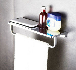 德国卫浴全铜毛巾环 厕所纸巾架卫生间平板手机置物架卷纸架 创意