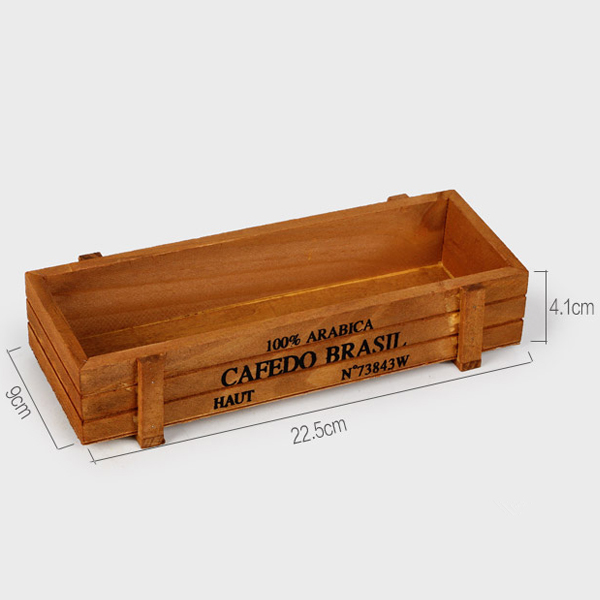 复古木质多肉植物花盆多肉木盒微景观造景花盆肉肉植物组合盆栽