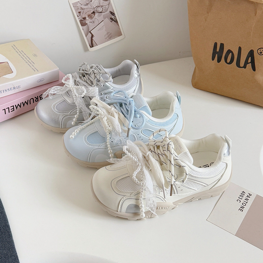 圆头板鞋女休闲百搭2025新款透气薄底运动平底小众德训鞋B3601,女鞋,帆布鞋,淘宝优惠券,粉丝福利购,淘宝优惠卷