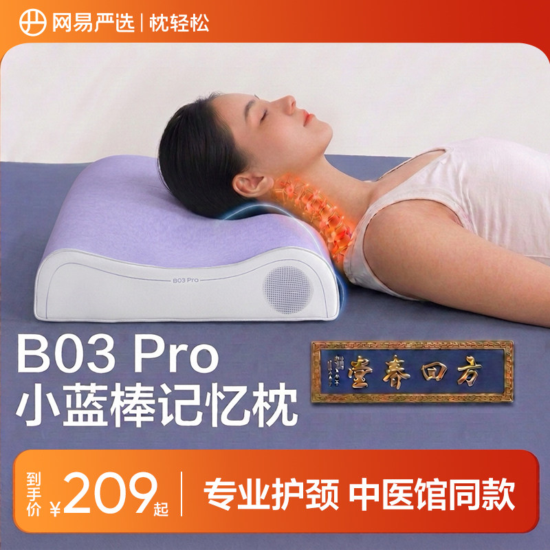 【梓渝好物】网易严选小蓝棒深睡枕B03记忆棉枕头护颈枕礼盒装