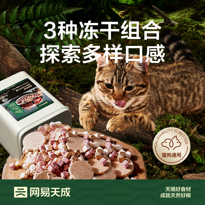 【U先测评】网易严选探索小队冻干桶猫零食猫咪冻干营养增肥450g