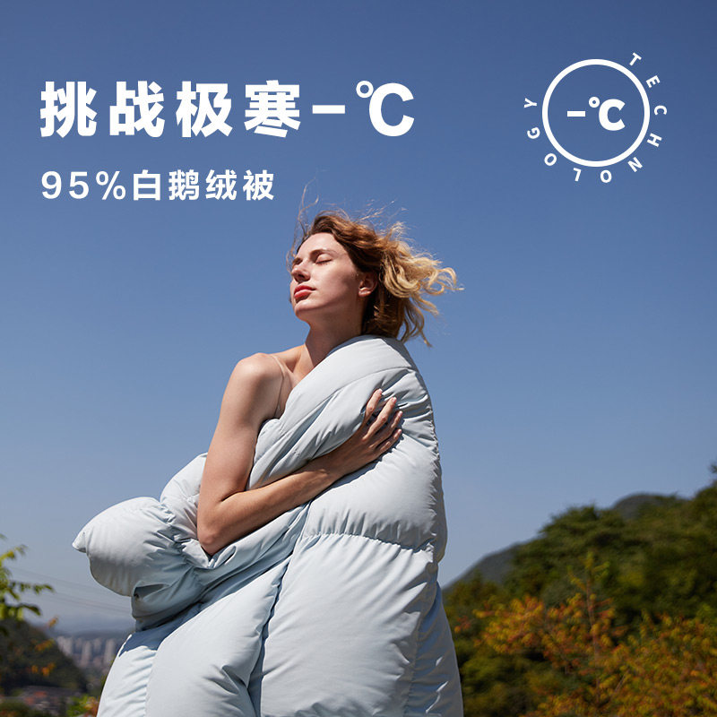 网易严选羽绒被A类95白鹅绒抗菌冬被芯加厚保暖轻盈亲肤被子怎么样,好用不?