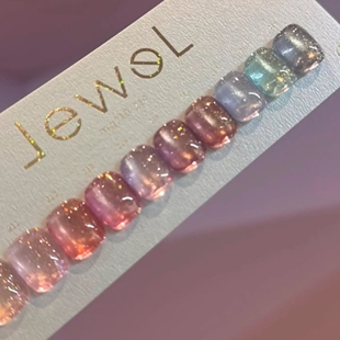 现货~日本enoi猫眼jewel珠宝爆闪亮片猫眼胶mg210-219美甲甲油胶