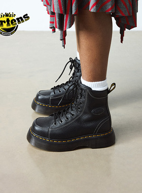Dr.Martens马丁博士Buzz 8i秋冬新款舒适通勤休闲复古厚底马丁靴