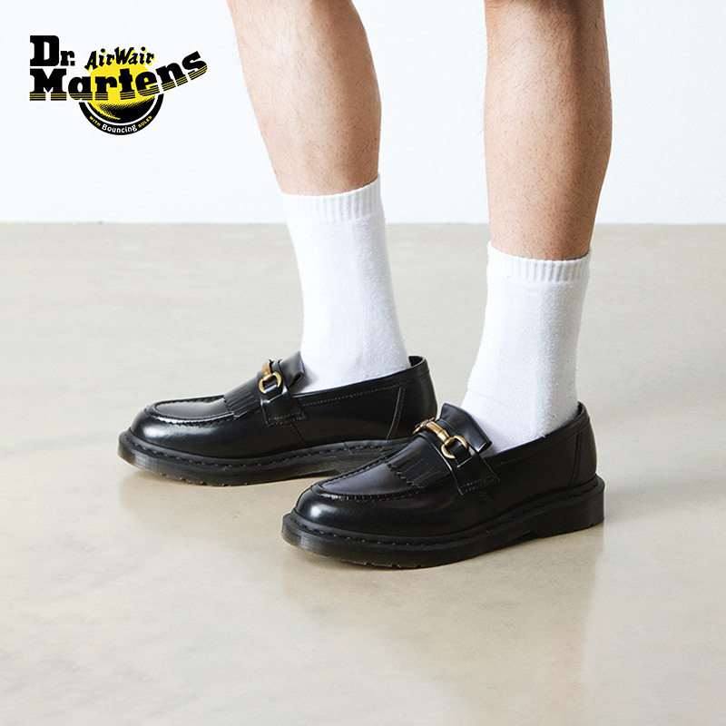 Dr.Martens马丁博士Adrian Snaffle男女春夏一脚蹬流苏乐福皮鞋