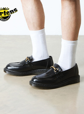 Dr.Martens马丁博士Adrian Snaffle男女秋季一脚蹬流苏乐福皮鞋