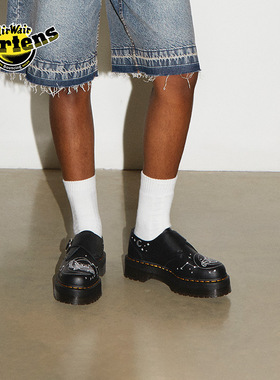 Dr.Martens马丁博士Monk Celestial新款爆款孟克软皮厚底皮鞋单鞋