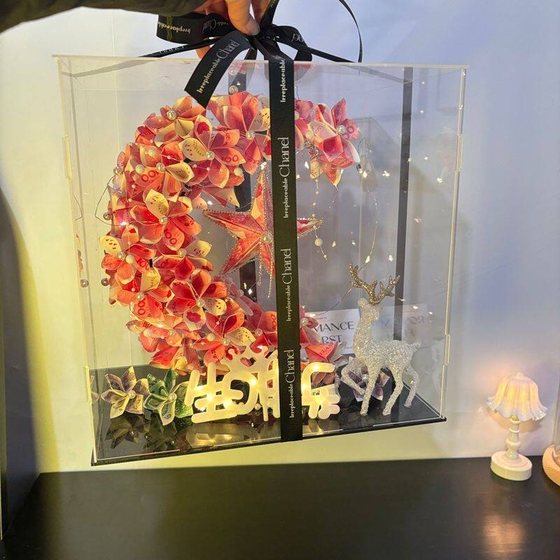 情人节月亮有钱花花束手div材料包创意七夕男女朋友生日礼物