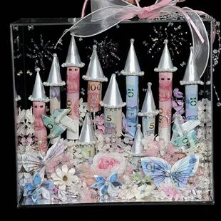 小红书爆款城堡有钱花diy材料包七夕520情人节送女友闺蜜生日礼物