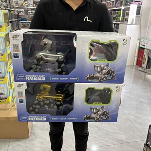 电动智能益智遥控机械猫玩具儿童八轮特技猫机器人男孩生日礼物