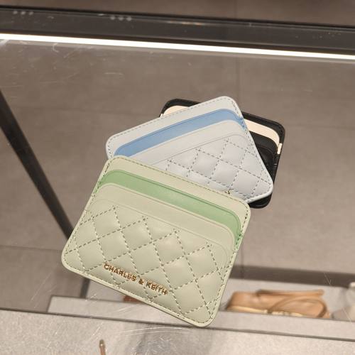 CHARLES&KEITH 春季女包CK6-50680926六卡位多色菱格迷你卡包钱包