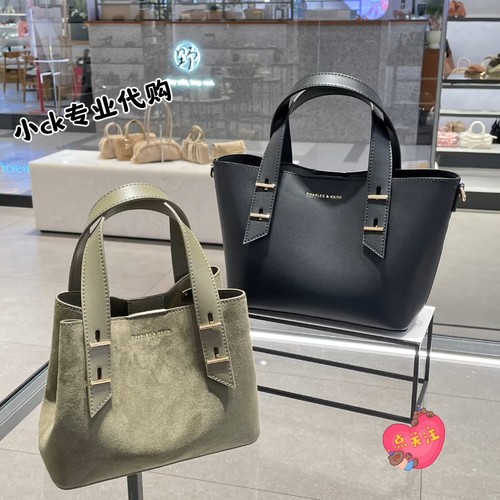 CHARLES&KEITH25冬新品小CK2-30782725简约通勤子母托特包女包包