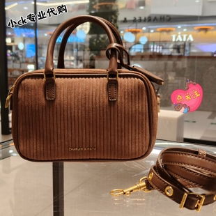 1绒面波士顿包保龄球包女包 30151589 CHARLES&KEITH25秋新品 CK2