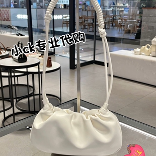 CHARLES&KEITH25夏季新CK2-20782594柔软抽绳单肩斜挎包云朵包女