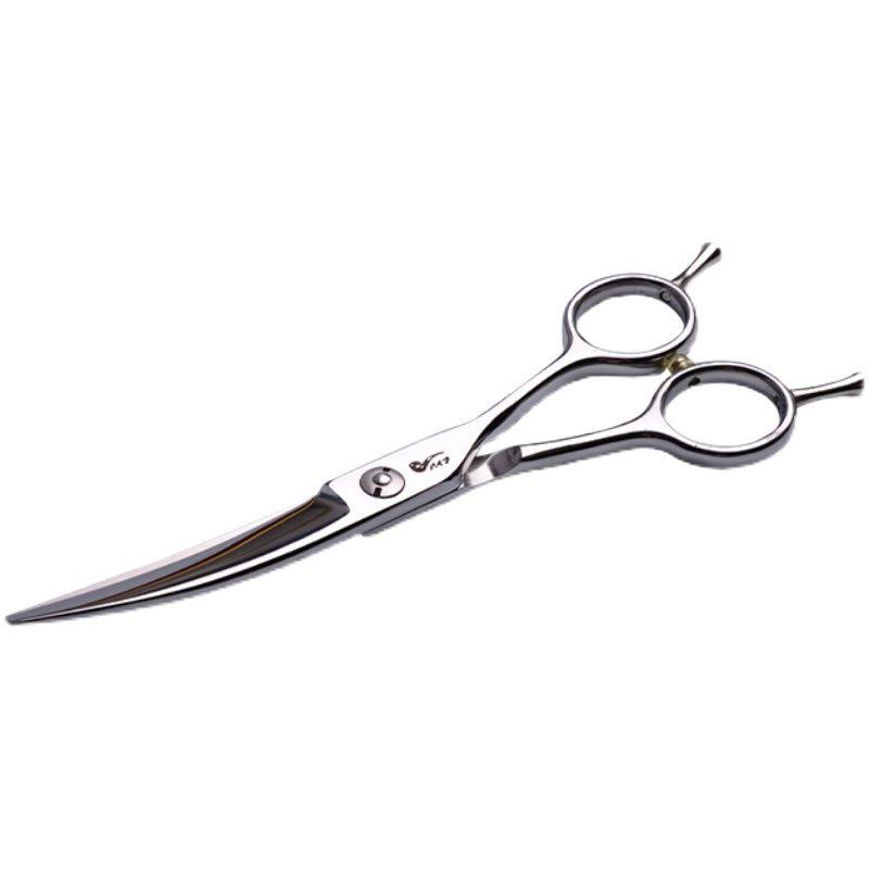 烟斗美发剪刀柳叶翘弧形纹理型师