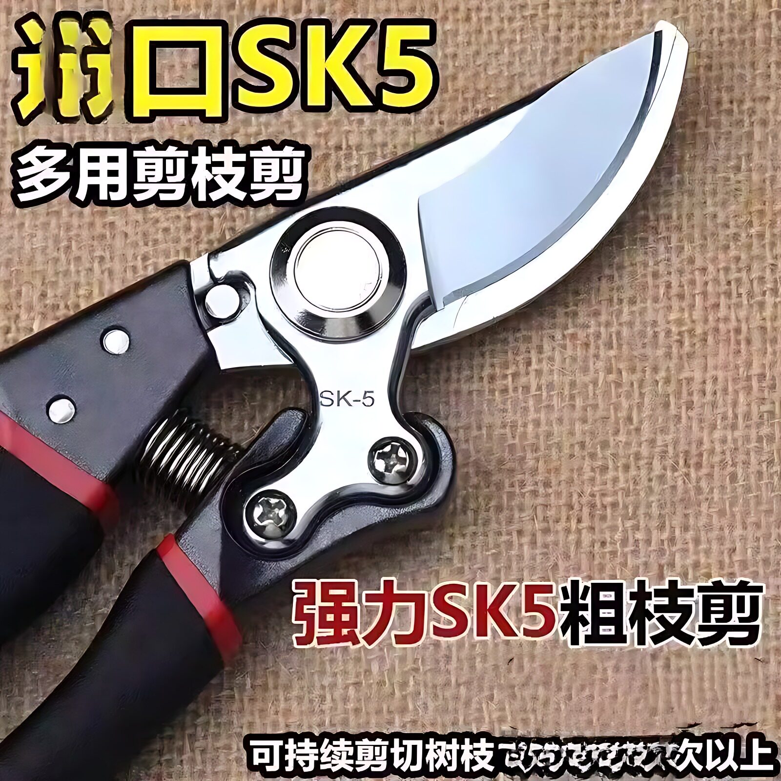 锰钢剪树剪子果树剪粗枝树枝修剪刀新款SK5原装家用花卉园艺剪刀图片