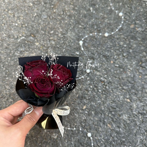 迷你小花束永生花玫瑰花束成品送女友闺蜜生日礼物情人节见面告白