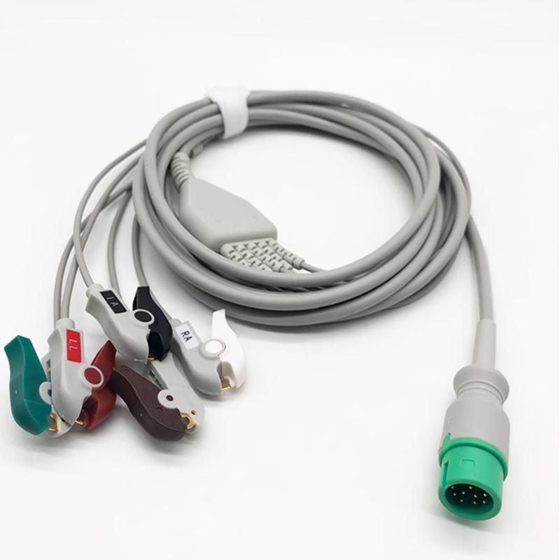 适用COMEN科曼C60 C80 C90 NC8 NC12 8000E监护仪心电导联线钳式