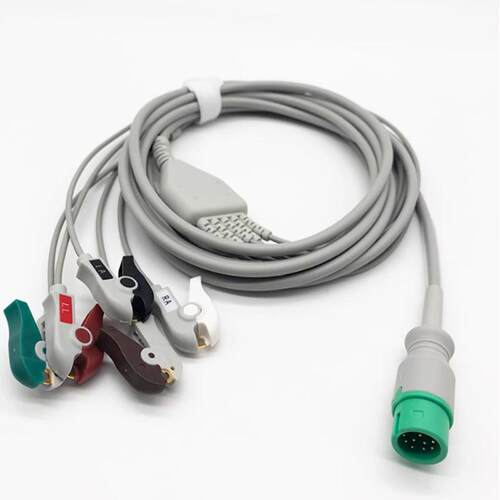 适用COMEN科曼C60 C80 C90 NC8 NC12 8000E监护仪心电导联线钳式