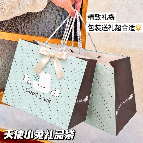 天使小兔加厚大容量礼品袋
