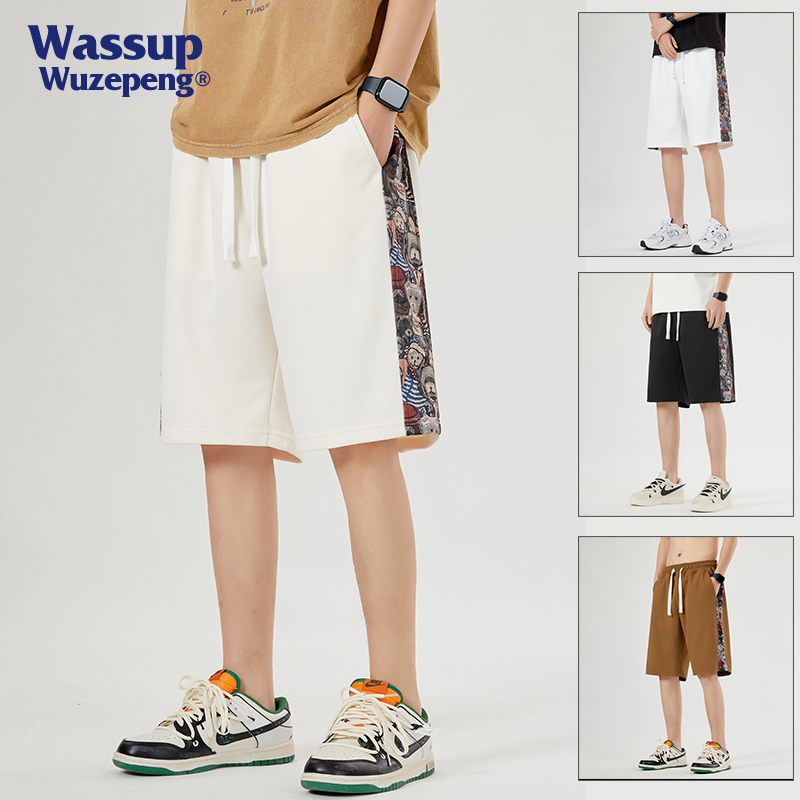 WASSUPWUZEPENG短裤夏季宽松百搭