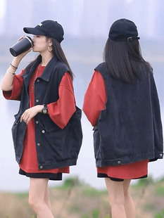 新款马甲2026春秋季牛仔外套女学生宽松韩版潮流百搭无袖外套上衣