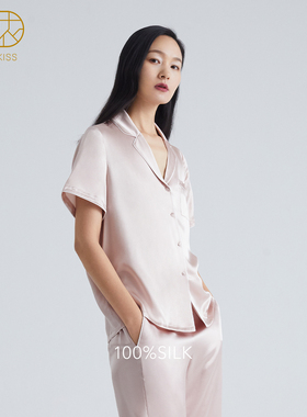 丝侬真丝睡衣女套装短袖短裤长裤高级感桑蚕丝丝绸家居服情侣礼物