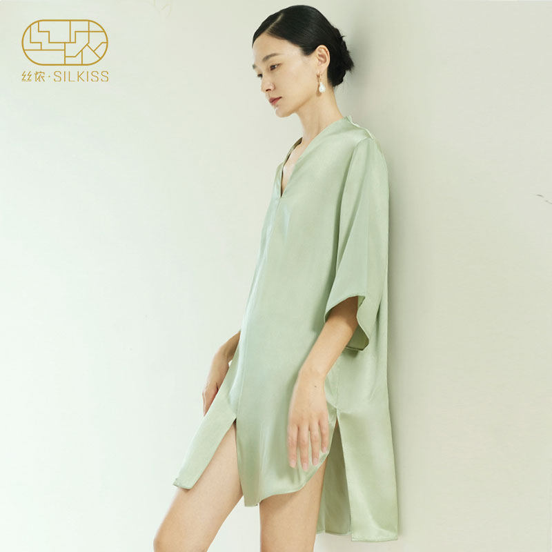 丝侬专柜级桑蚕丝气质真丝睡裙