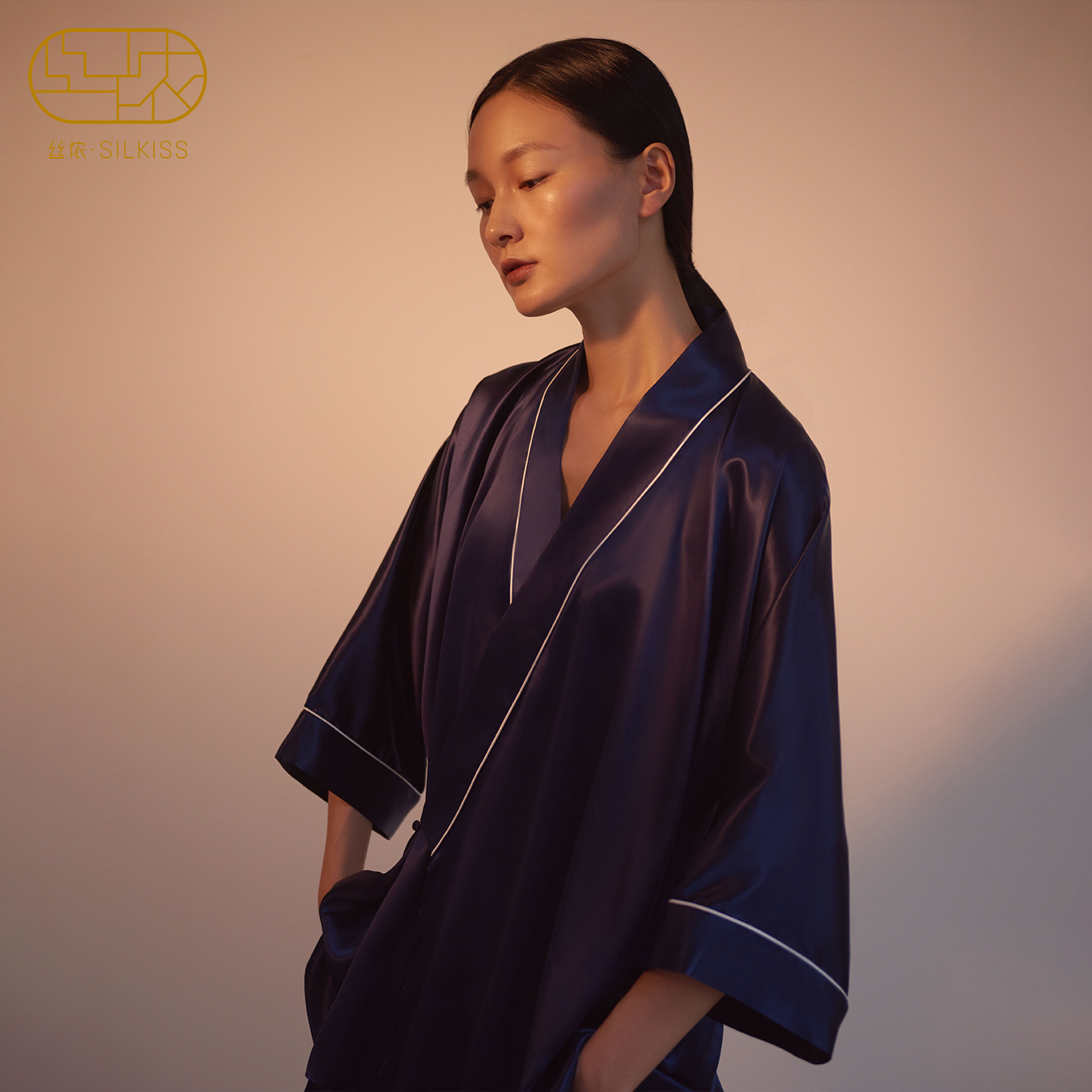 SILKISS丝侬真丝中式睡衣套装