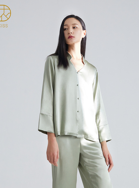 丝侬新中式真丝睡衣女款套装高级丝绸桑蚕丝家居服女士送妈妈礼盒