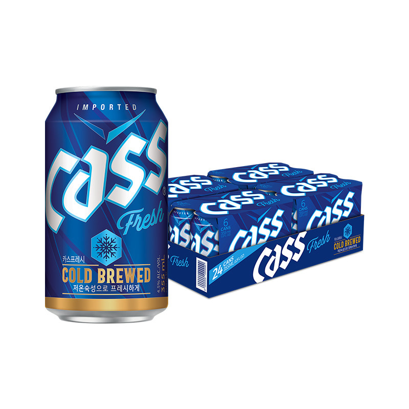 韩国进口啤酒cass凯狮原味罐装瓶装清爽黄啤精酿炸鸡伴侣