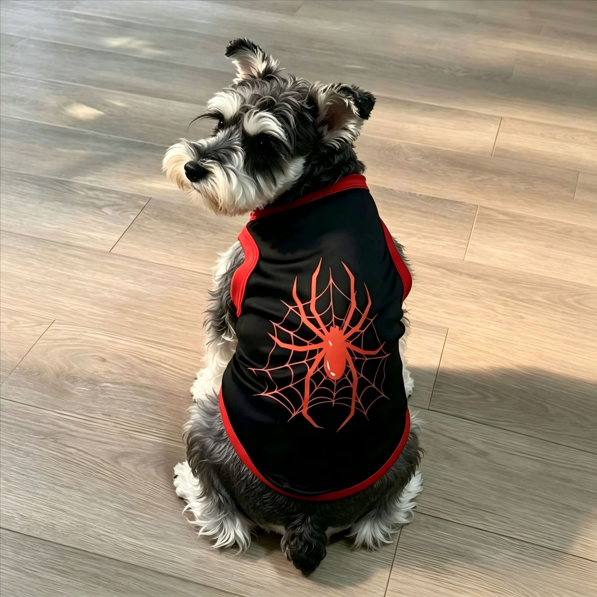 超薄宠物狗背心 日本卡通超人蜘蛛侠夏季小型犬狗狗服饰印花背心