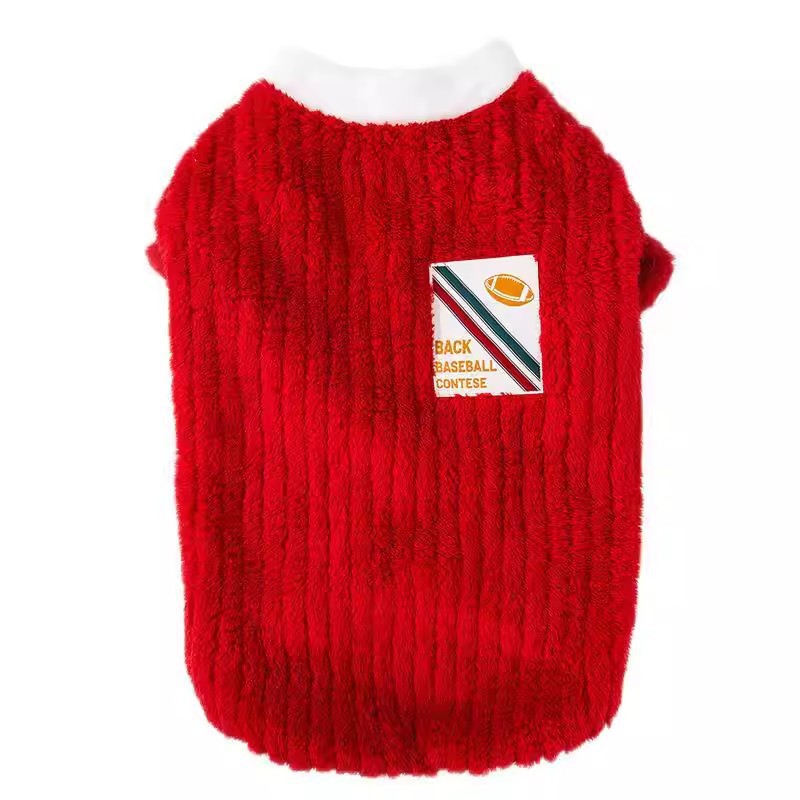 狗狗衣服新年圣诞服装秋冬季保暖棉衣中大型犬金毛边牧防掉毛卫衣