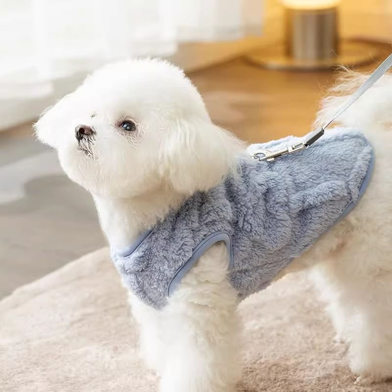批发小狗狗衣服秋装泰迪比熊博美约克夏小型犬棉衣加绒保暖防掉毛