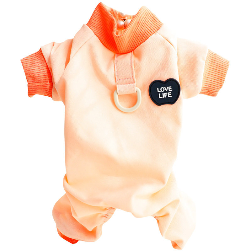 狗狗衣服春夏装薄款韩系四腿牵引家居小型犬泰迪宠物7666跨境批发