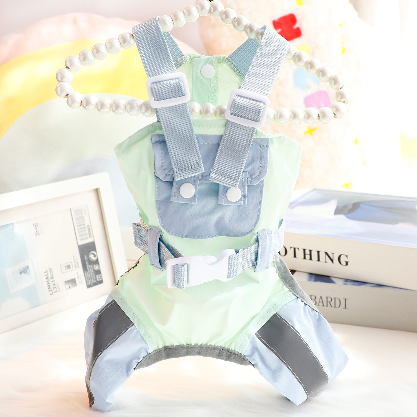 狗狗衣服春夏薄款防水防晒反光凉衣背带裤小型犬宠物7698跨境批发