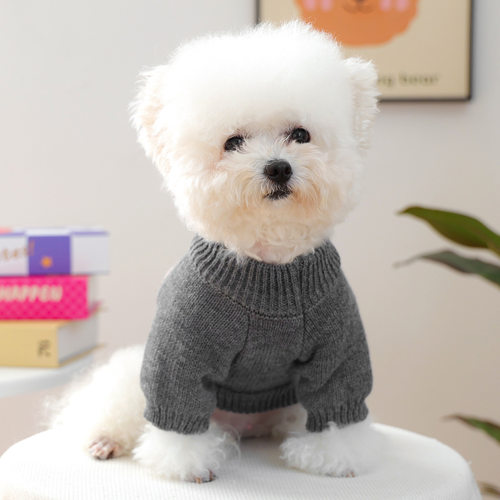 PETCIRCLE宠物小狗猫咪衣服可爱小型犬秋冬款韩系蝴蝶结毛衣