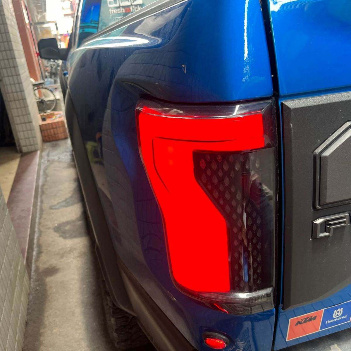 适用15-20年福特猛禽F150改装LED尾灯后刹车警示灯日行灯倒车灯