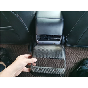 适用于tesla特斯拉model 饰护贴 碳纤维中控面板后座出风口装