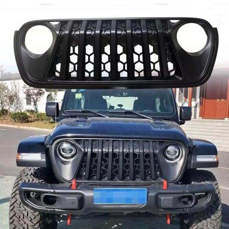 适用18-24年JEEP wrangler 吉普牧马人JL中网喷怒前脸前防虫网