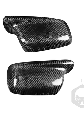 适用宝马3系E46 1998-2005款两门版碳纤维后视镜外壳贴件改装配件