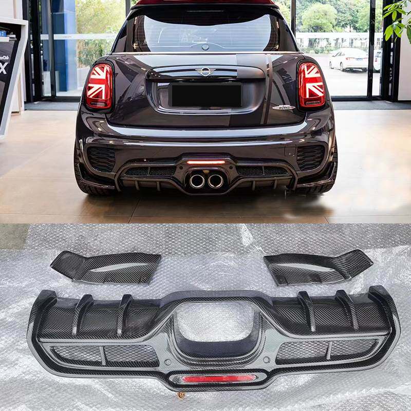 适用于2014-2016年款MINI-MINI F55 F56碳纤维改装后唇GIOMIC款