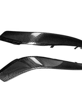 适用奔驰15-21款W205S205C63C63SAMG碳纤维两门四门前杠雾灯风刀