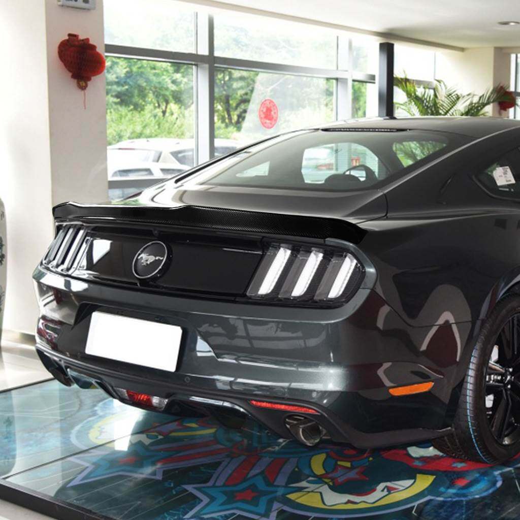 适用福特野马Mustang碳纤维改装尾翼扰流板定风翼15-20款改装配件