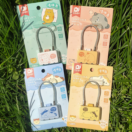 学生宿舍健身房柜子柜锁迷你行李箱背包家用大门小锁头密码锁挂锁