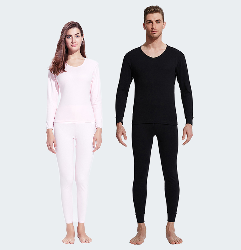 v领青年纯棉保暖内衣