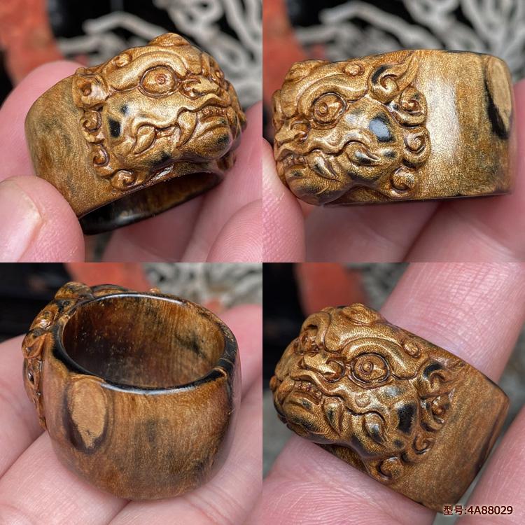 貔貅爱柳艺海柳扳指戒指