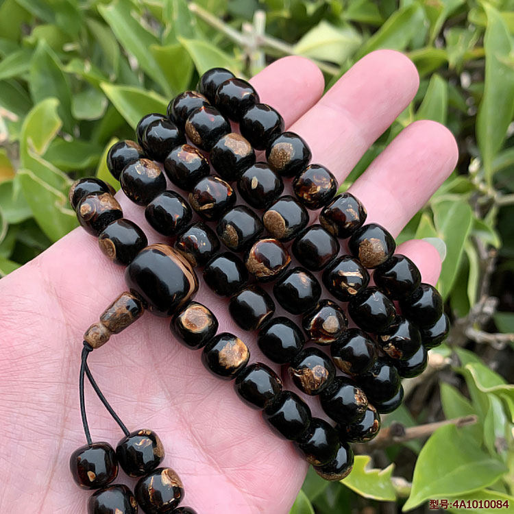 天然海柳血柳手串手链腰珠腰链佛珠念珠10x10mm桶珠108颗血泊纹