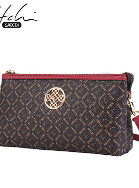 沙驰女包新款包包时尚百搭质感单肩包女式百搭斜挎包女小方包潮流