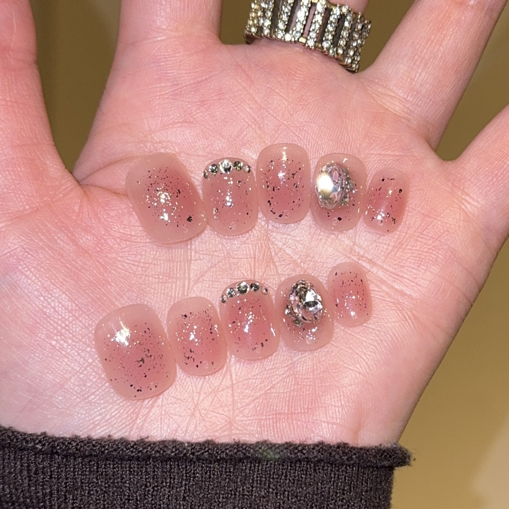 ins风星锆晕染精品高端纯手工穿戴甲短款显白美甲贴片假指甲,彩妆/香水/美妆工具,穿戴甲/甲片,淘宝优惠券,粉丝福利购,淘宝优惠卷